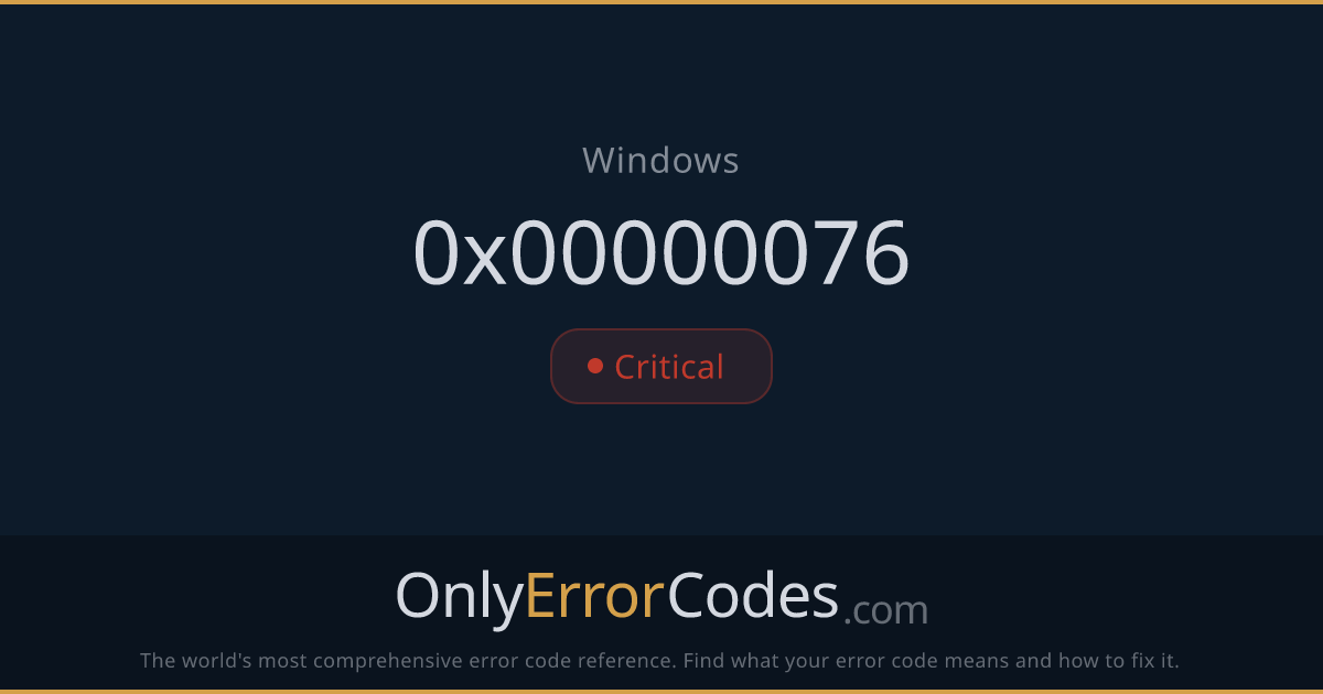 Windows BSOD Error 0x00000076 — PROCESS_HAS_LOCKED_PAGES Fix ...