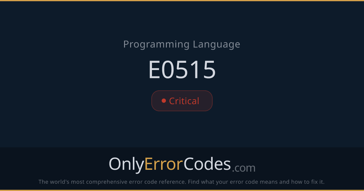 Rust Error E0515 — Cannot Return Reference to Local Variable ...