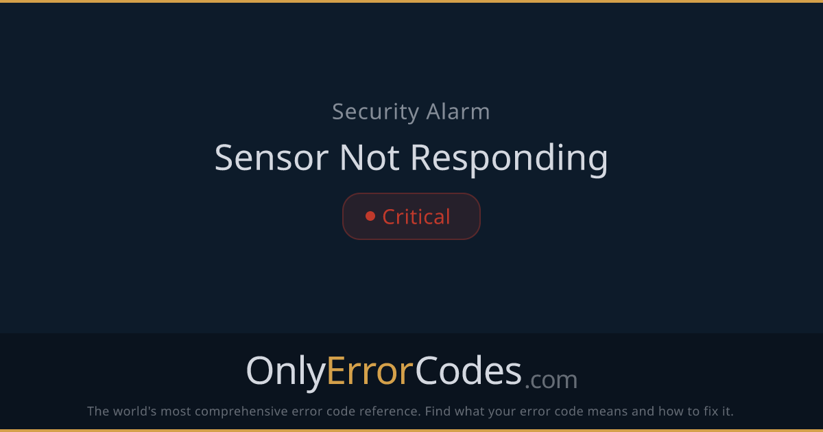 SimpliSafe Sensor Not Responding — Fix Guide | OnlyErrorCodes
